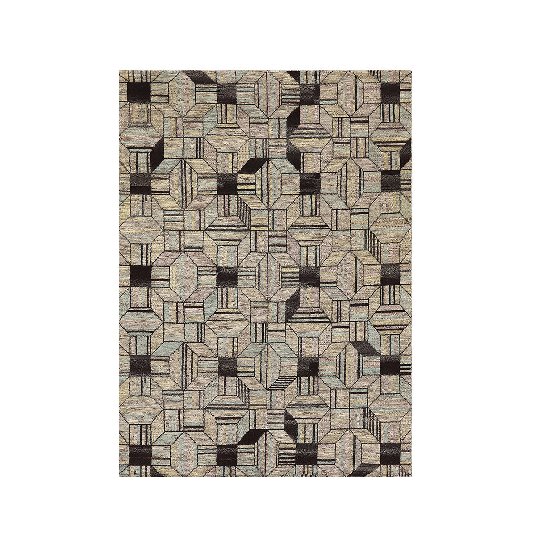 6' x 9' Ariana Modern Art Deco Rug Hand-Knotted Wool Rug
