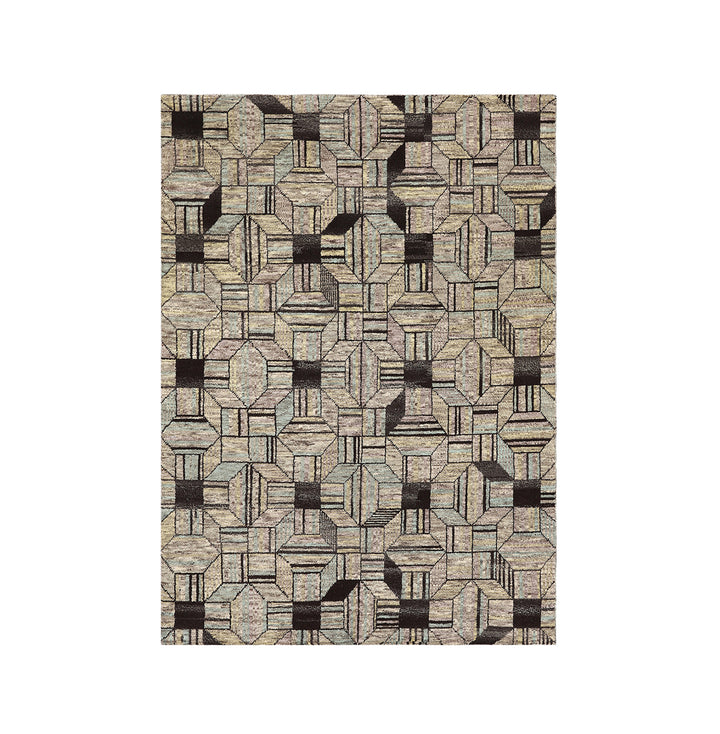 6' x 9' Ariana Modern Art Deco Rug Hand-Knotted Wool Rug