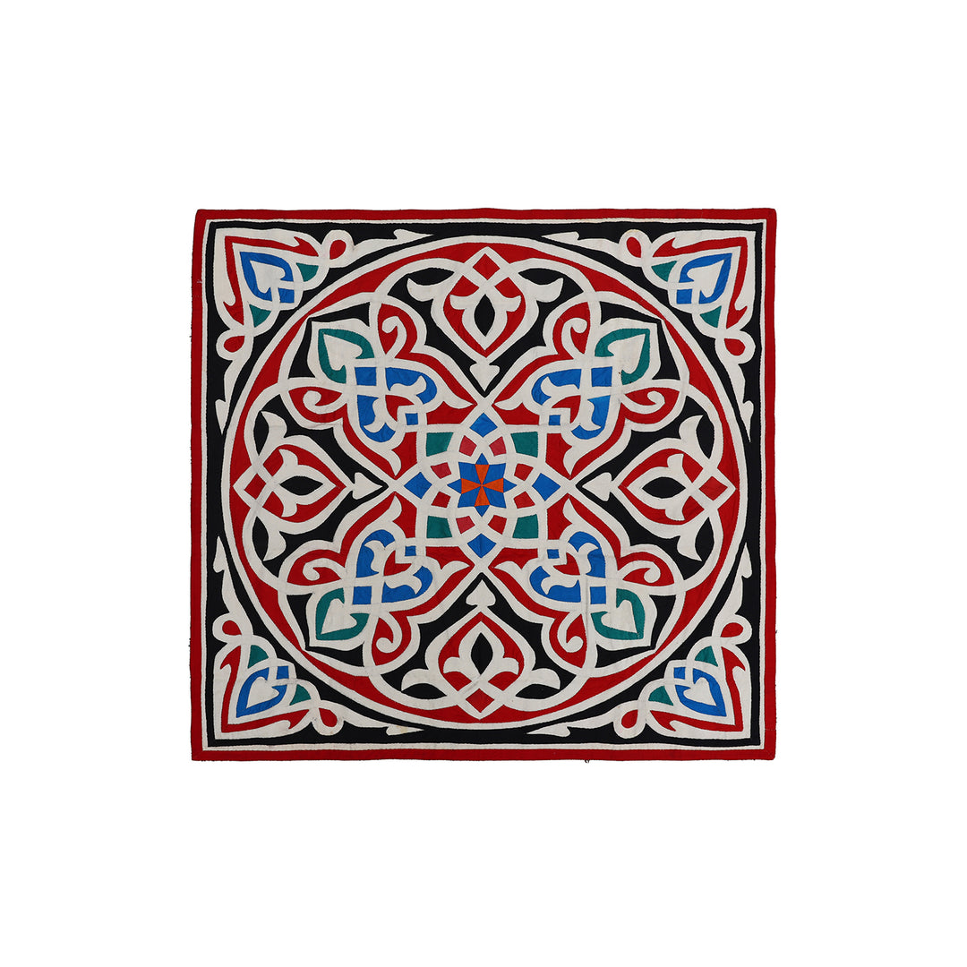 3'x3' Square Egyptian Appliqued Tapestry