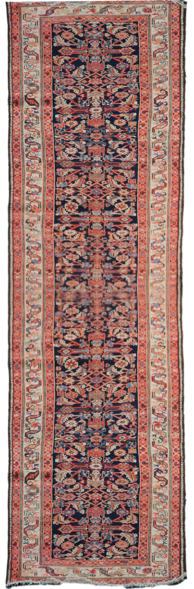 3'x17' Antique And Semi Antique Malayer Long Runner