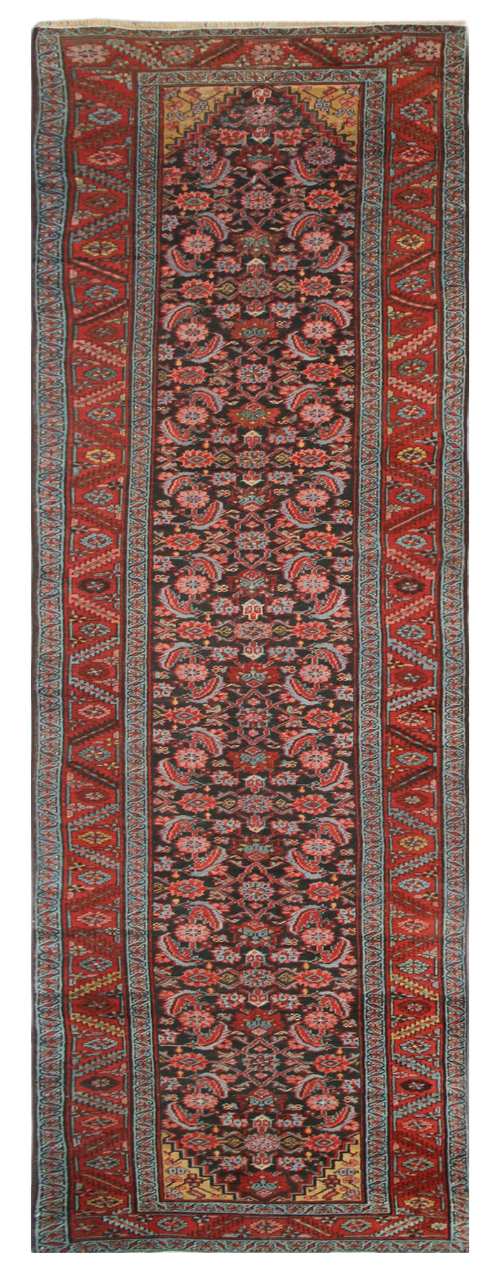 14'x3' Persian Heriz design Runner Rug