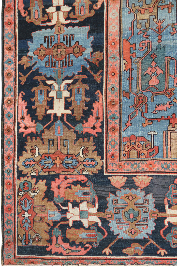 11'x18' Antique Persian Rug | Large Heriz Serapi Wool Rug