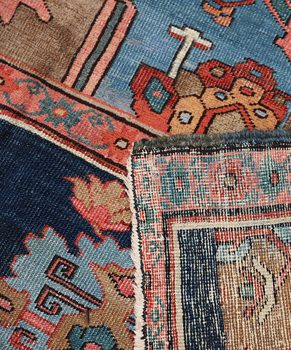11'x18' Antique Persian Rug | Large Heriz Serapi Wool Rug