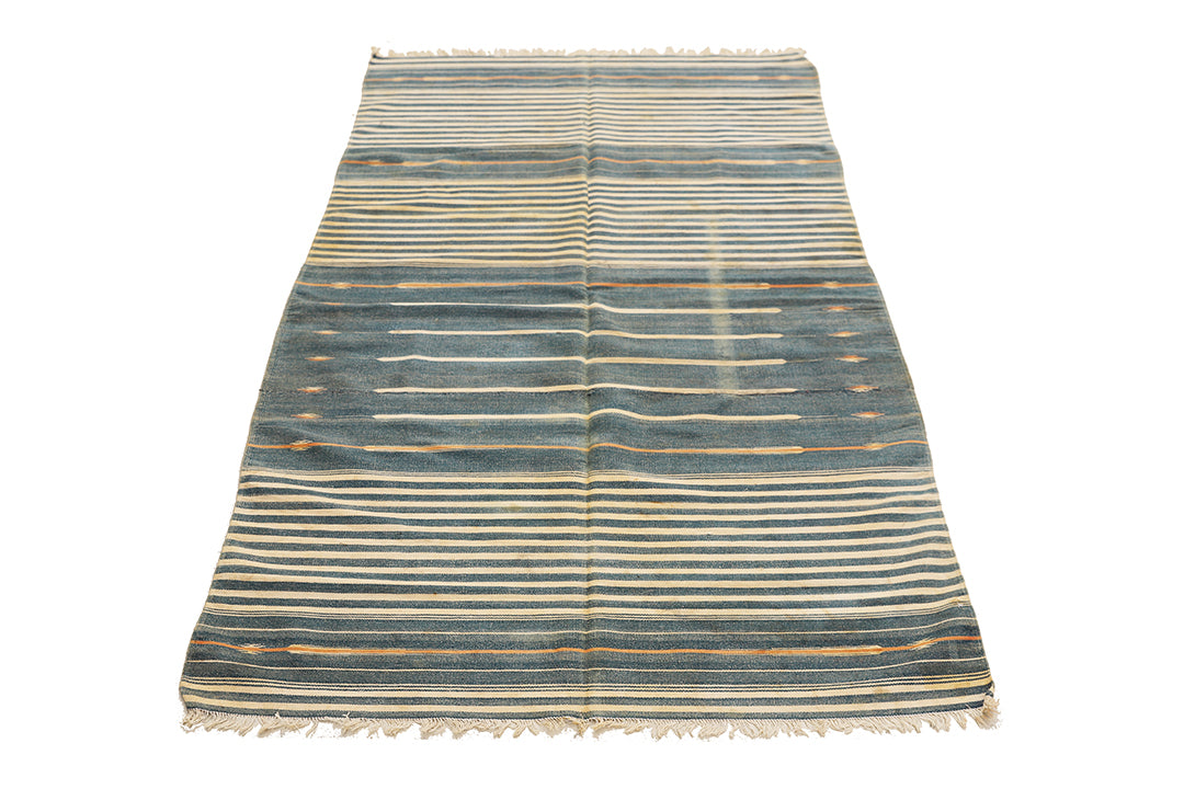 Vintage Indian Agra Durie | Handwoven 100% Cotton Carpet (c.1920s)