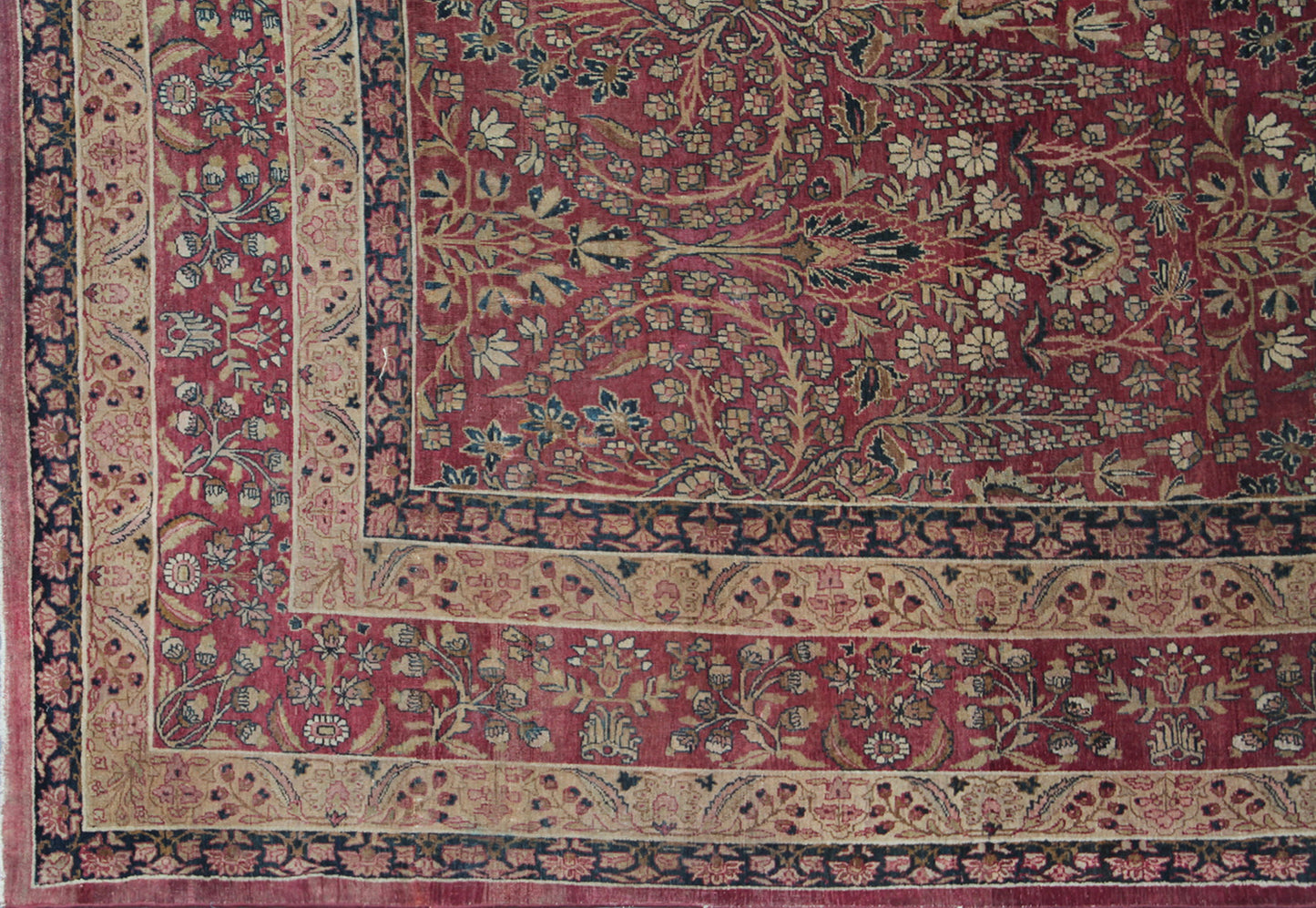10'x13' Burgundy Red Antique Persian Kirmanshah
