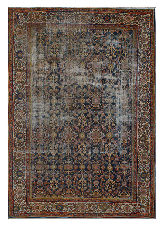 9'x12' Vintage Persian Mahal Rug