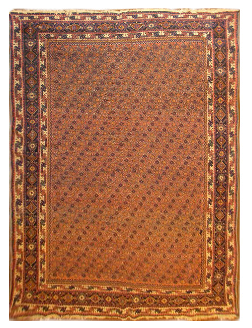 5x7 Vintage Persian Mir Rug