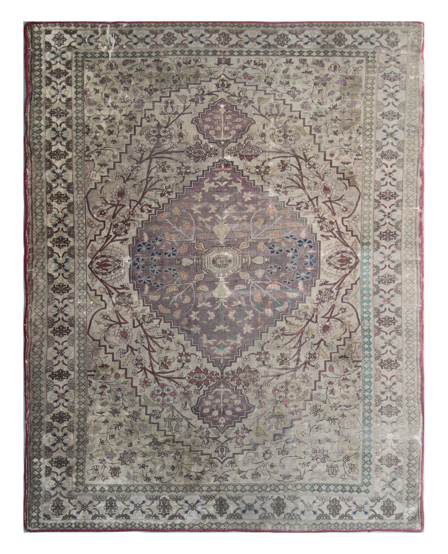 4'x6' Antique Persian Silk Farahan Rug