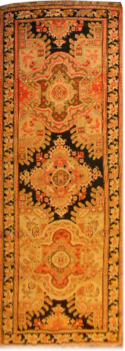 4'x10' Antique And Semi Antique Malayer Runner