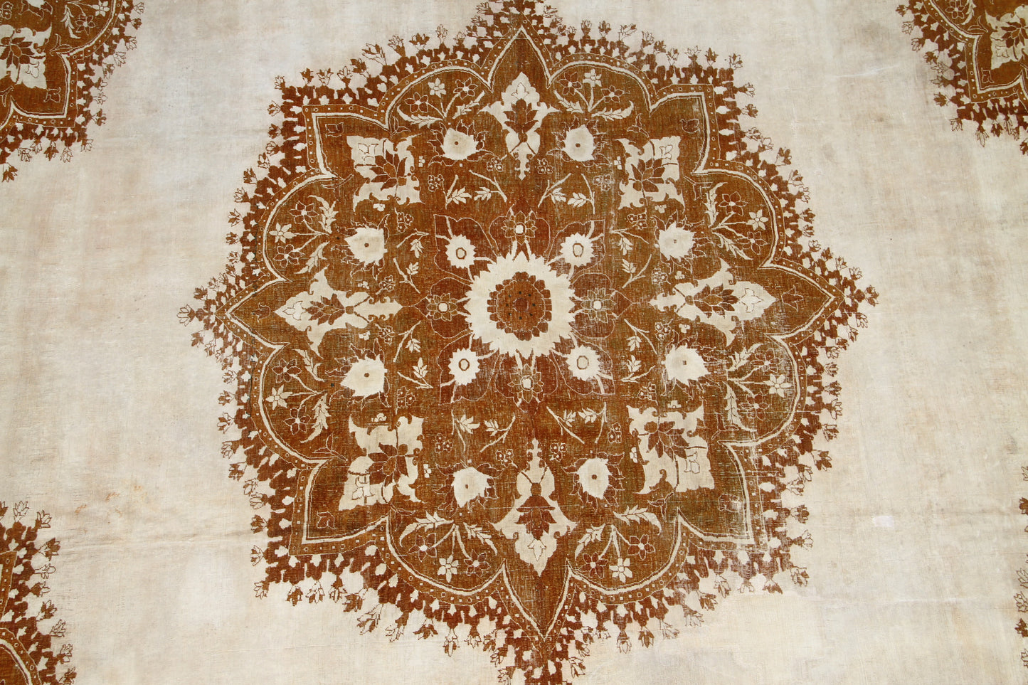 12'x14' Cotton Wool Antique Semi-antique Tabriz Rug
