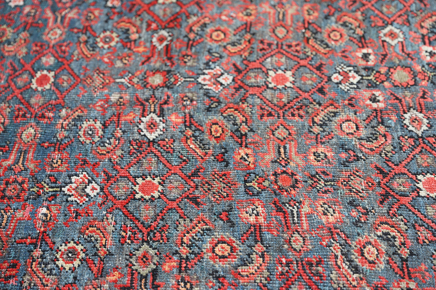 11'x14' Vintage Persian Herati Design Mahal Rug