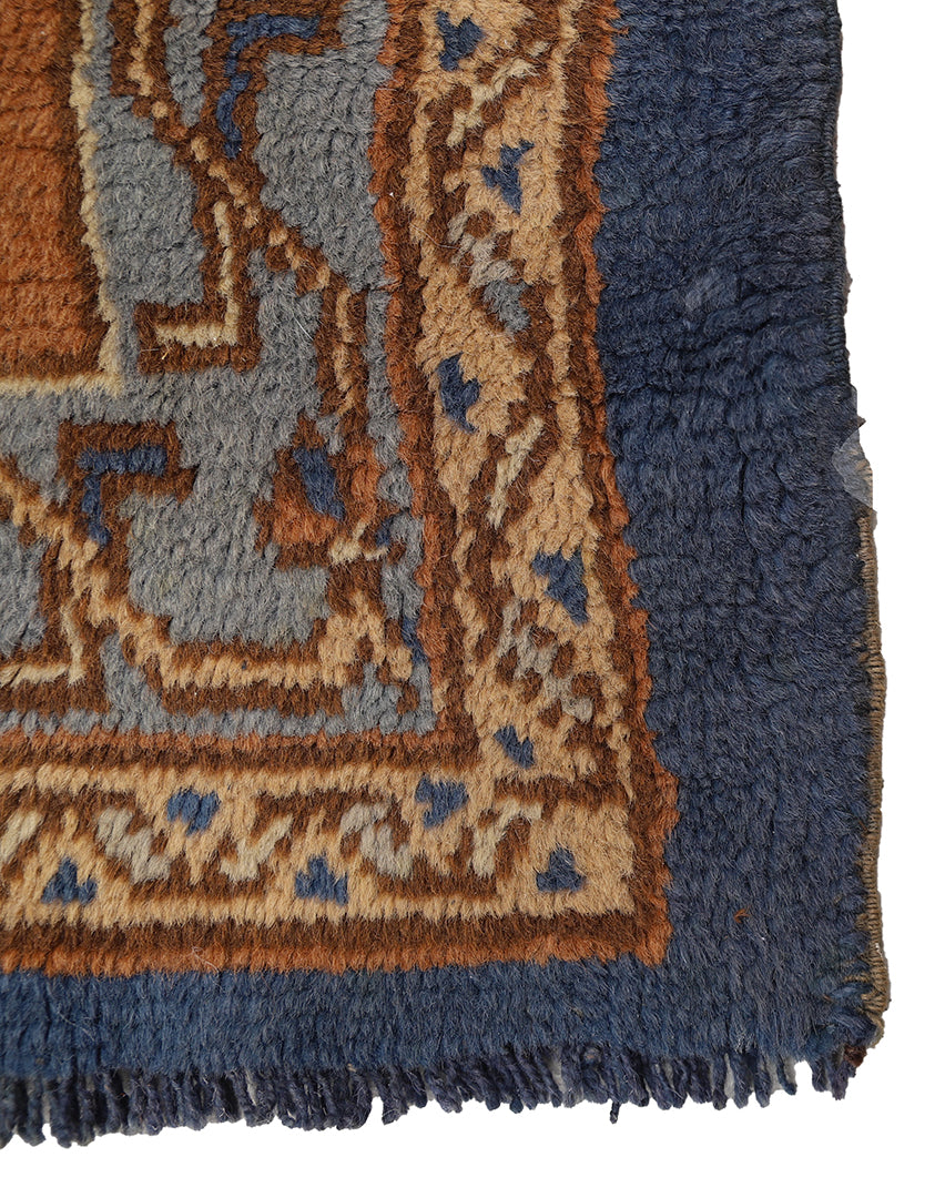 11'x14' Vintage Donegal Medallion Rug – Hand-Knotted Wool