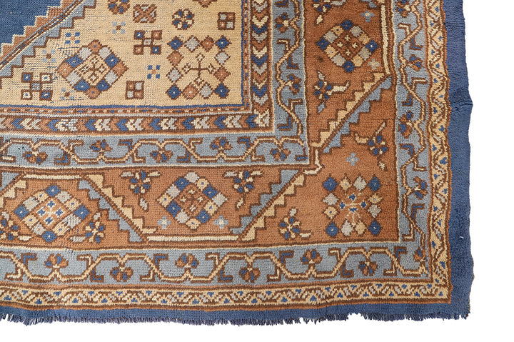 11'x14' Vintage Donegal Medallion Rug – Hand-Knotted Wool