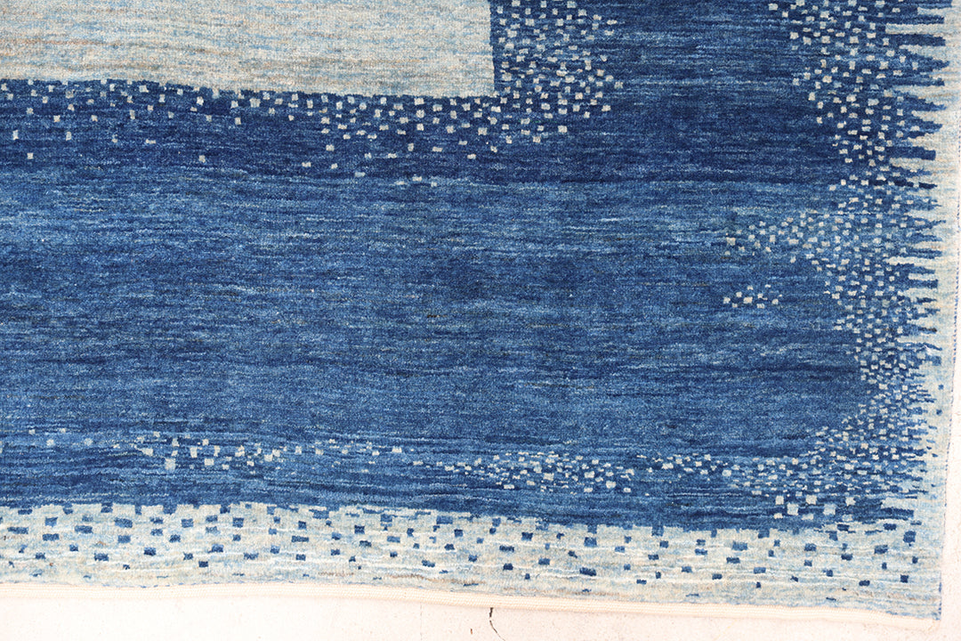 6'x6' Persian Rug | Gabbeh | Shiraz | Blue Rug
