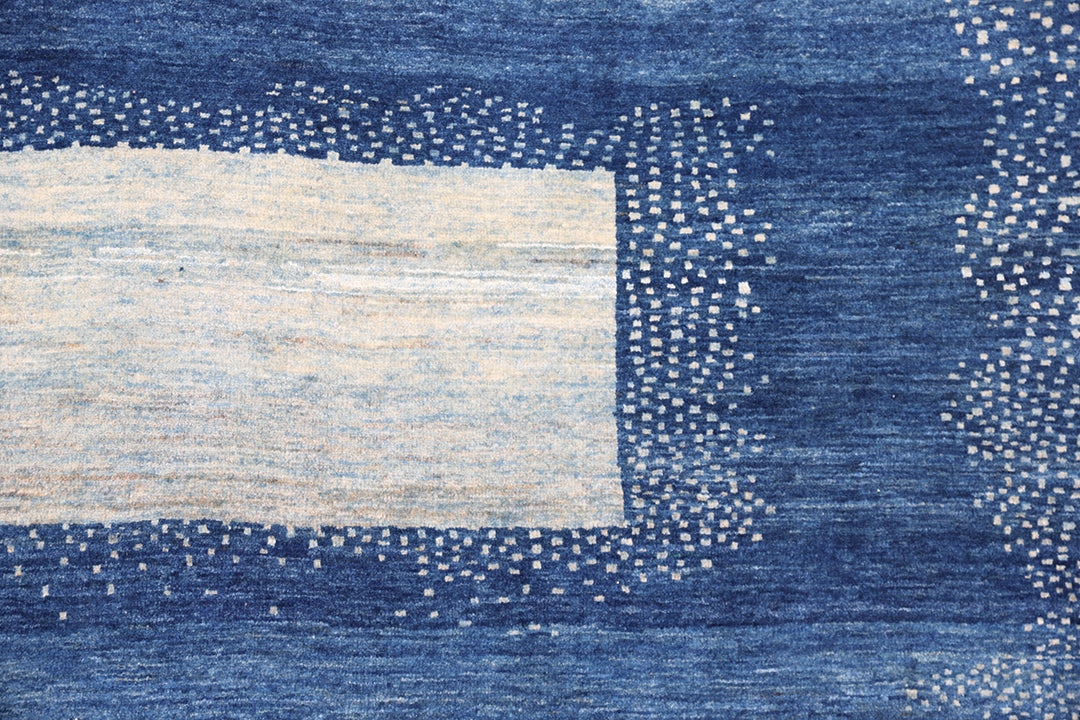 6'x6' Persian Rug | Gabbeh | Shiraz | Blue Rug