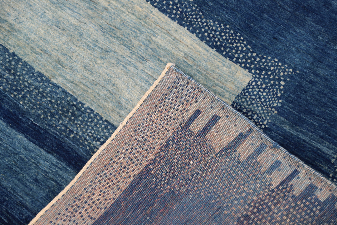 6'x6' Persian Rug | Gabbeh | Shiraz | Blue Rug