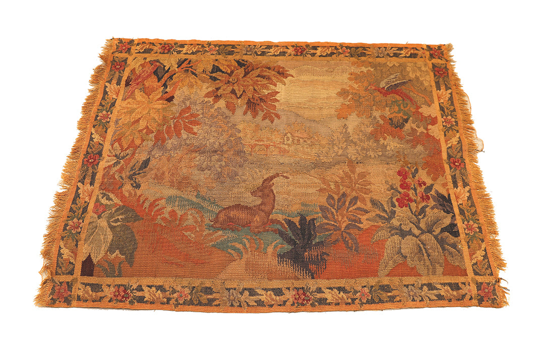Late 19th Century French Aubusson Tapestry | Rococo Revival | Handwoven Wall Hanging