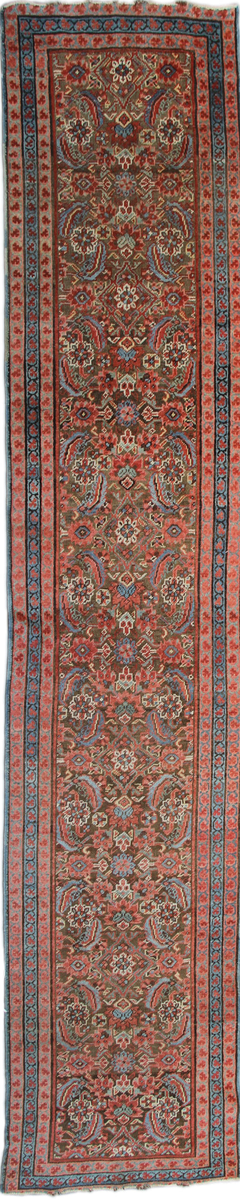 3'x12' Persian Antique Runner Rug