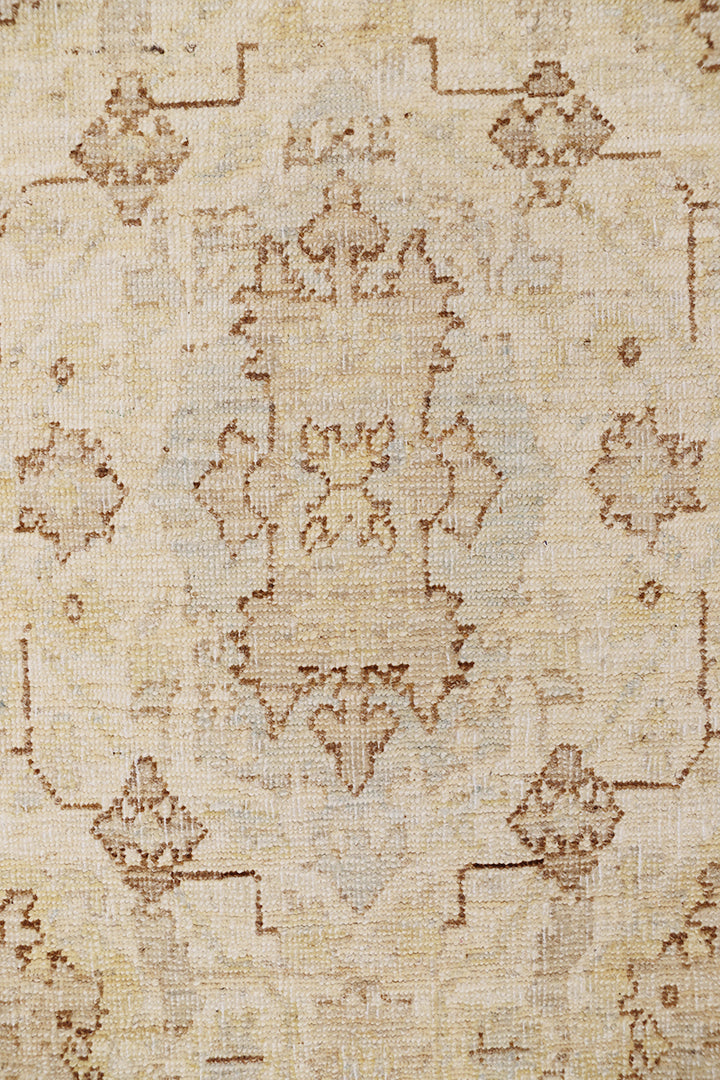 6'x10' Hand-Knotted Afghan Wool Rug | Agra Design in Soft Tones