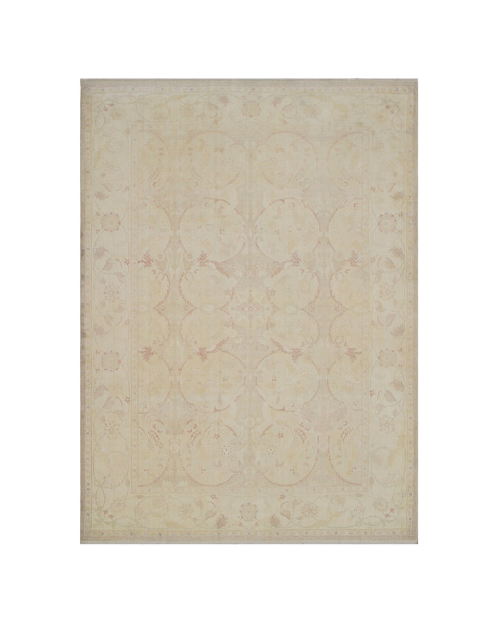 6'x10' Ariana fine silk Polonaise soft colors hand-knotted luxury area rug