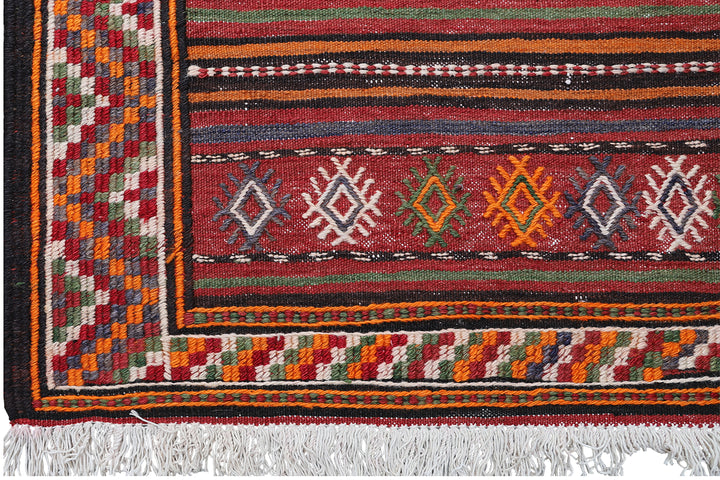 Vintage Persian Kurdish Kilim | Wool Flatweave Area Rug