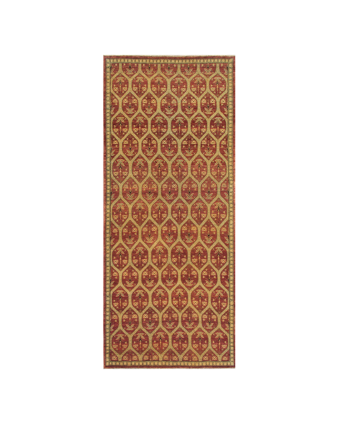 6'x13' Ariana Traditional Agra Design Runner Rug