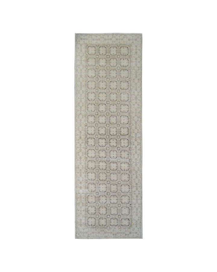 6'x17' Ariana Samarkand Earth-Tone Geometric Runner Rug