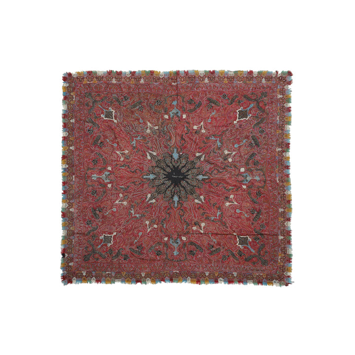 Ariana Rugs 6x6 Antique Kashmiri Shawl India 19th Century