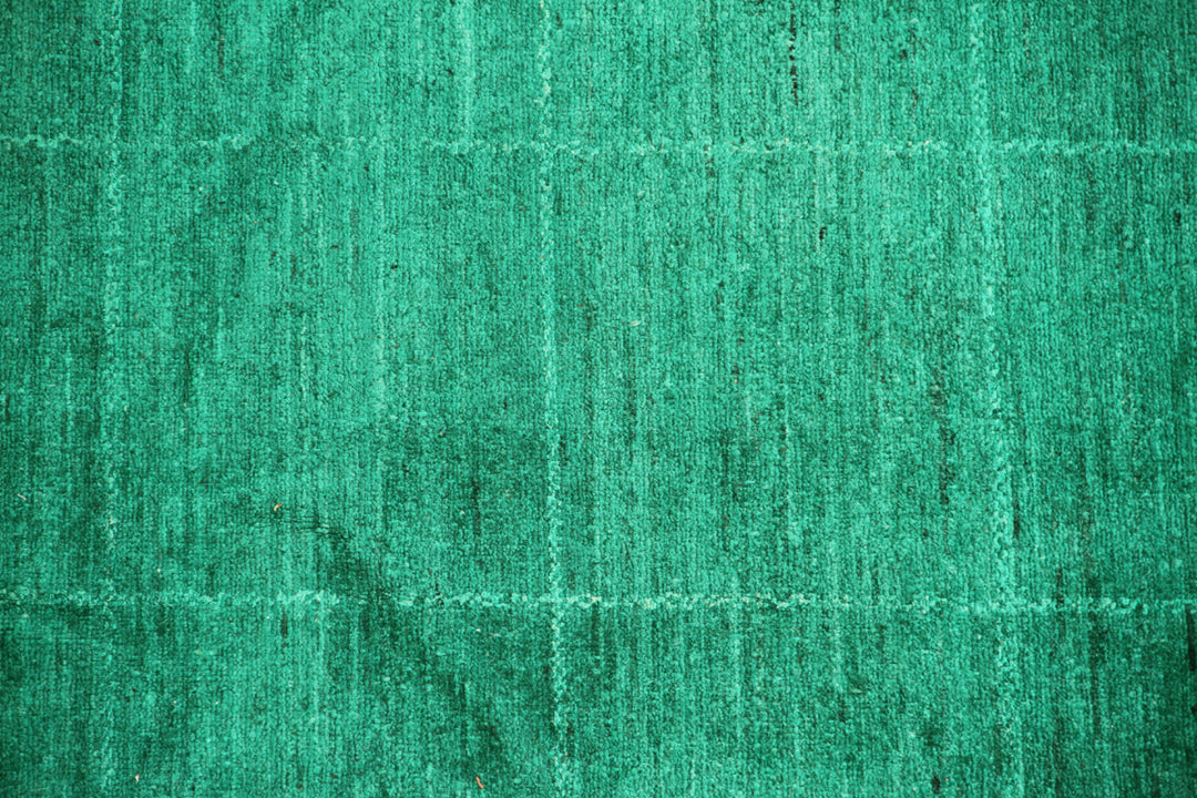 6'x6' Square Rug | Green | Geometric Over-dye Rug