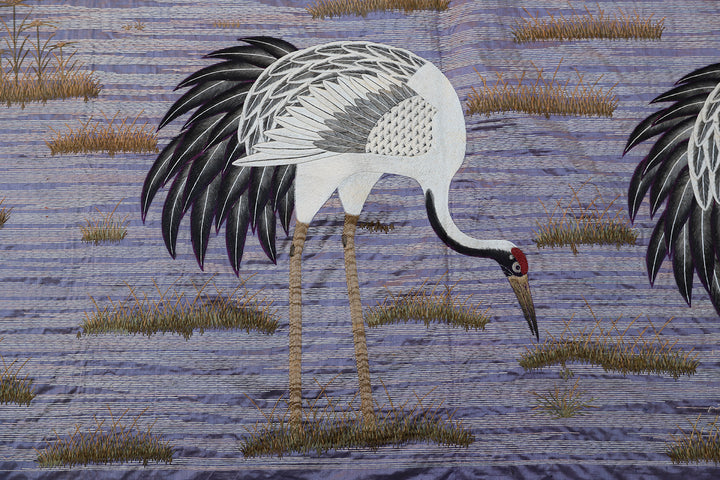 6'x7' Antique Japanese Wall Hanging Textile | Murasaki Textile