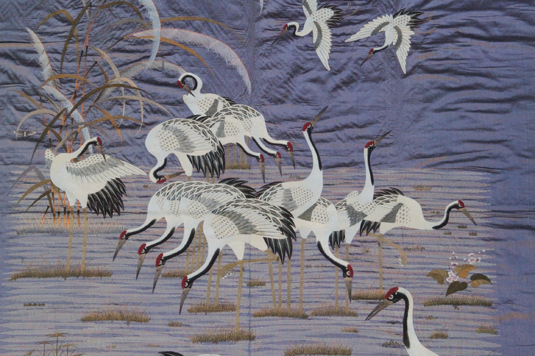 6'x7' Antique Japanese Wall Hanging Textile | Murasaki Textile