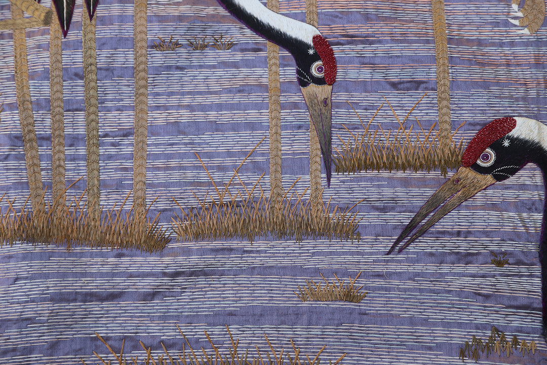 6'x7' Antique Japanese Wall Hanging Textile | Murasaki Textile