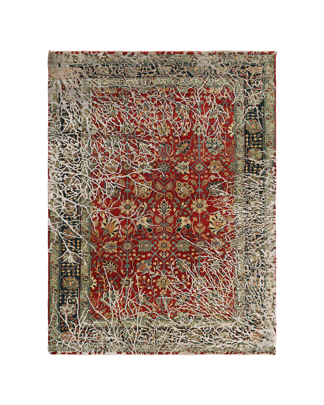 6'x8' Hand-knotted Rug | Wool Rug | Contemporary Area Rug