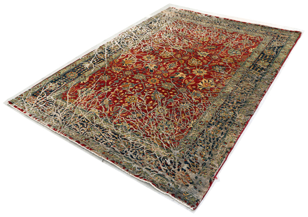 6'x8' Hand-knotted Rug | Wool Rug | Contemporary Area Rug