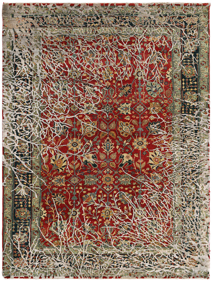 6'x8' Hand-knotted Rug | Wool Rug | Contemporary Area Rug