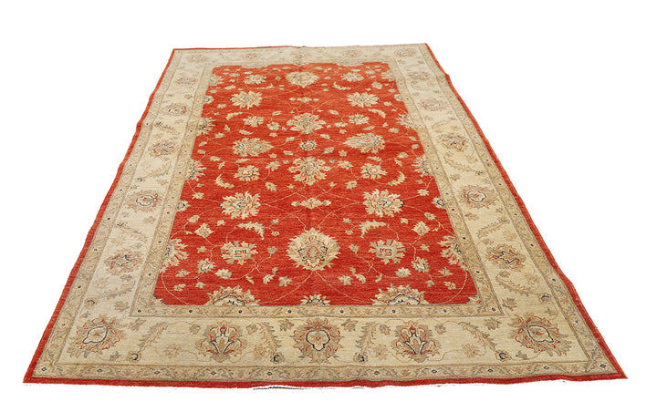 6'x8' Wool Area Rug | Traditional Agra Design Rug