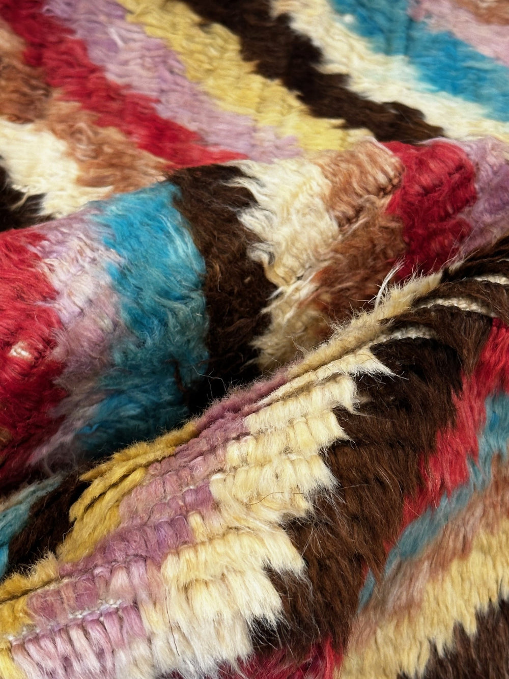 6'x9' Moroccan Area Rug | Vibrant Multi-Color Rug | Wool Area Rug