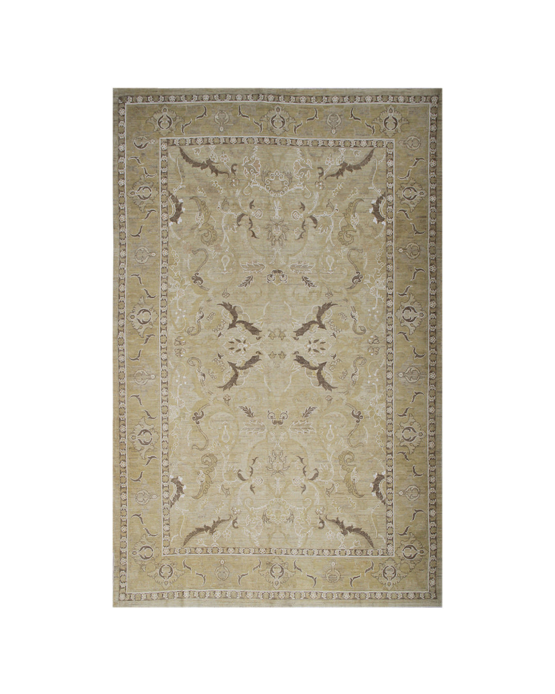 6'x9' Ariana Luxury Hand Knotted Polonaise Design Area Rug.