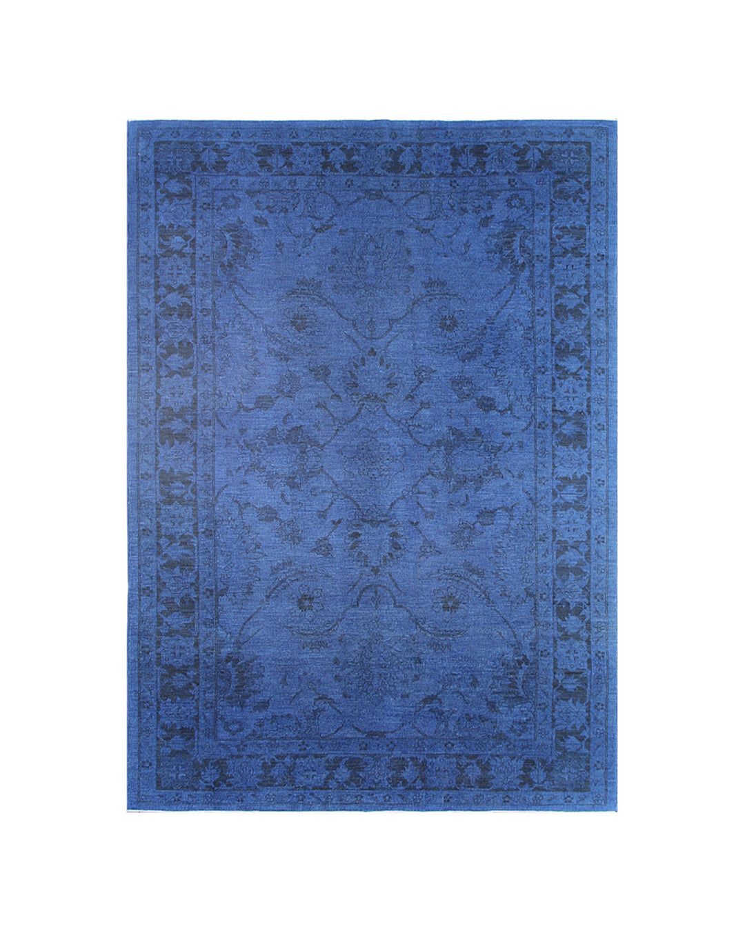 6'x9' Ariana Overdyed Rug |Blue Persian Sultanabad Design 