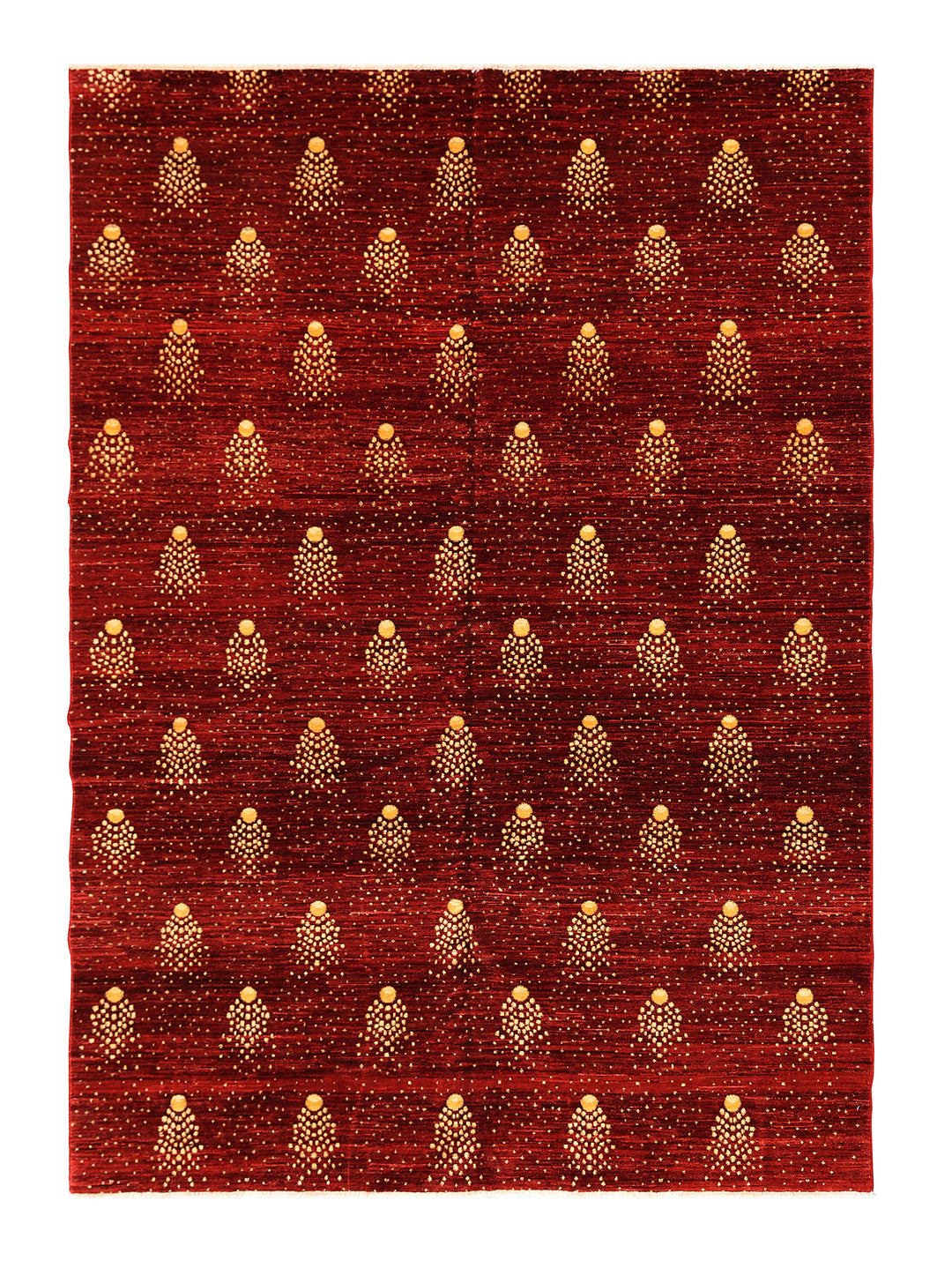 6'x9' Red Wool Rug | Shooting Star | Hand-knotted Rug