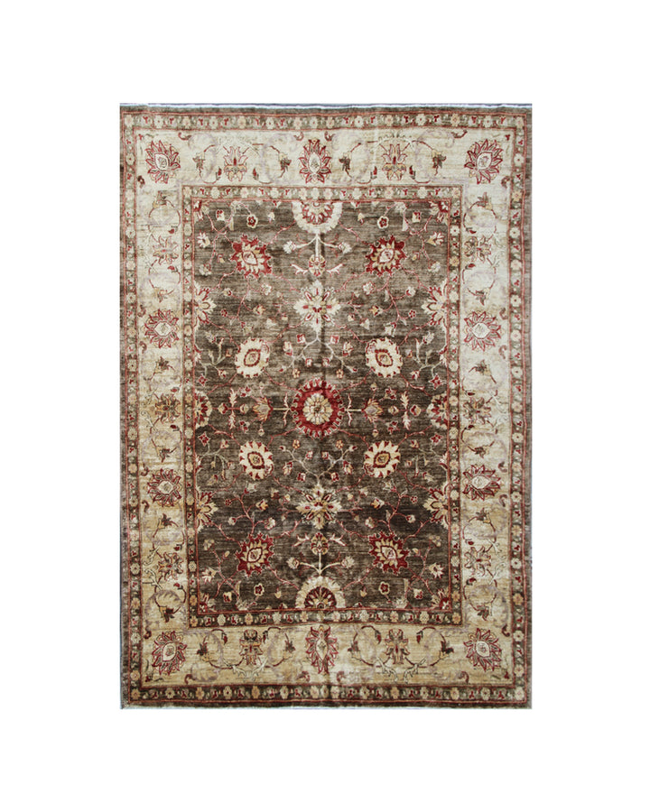 6'x9' Traditional Sultanabad Design Rug – Ariana Collection, Hand-Knotted by Afghan Women
