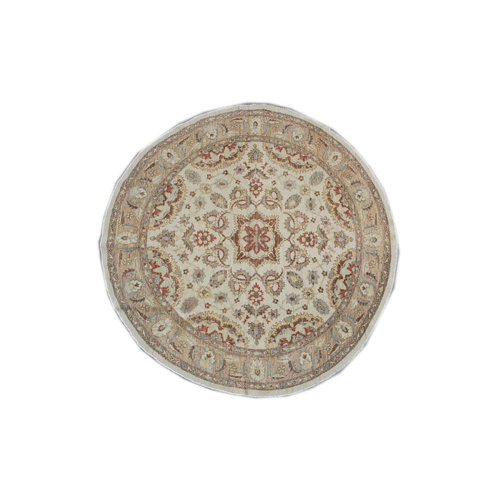 7' x 7' Round Persian Design Ariana Traditional Wool Rug
