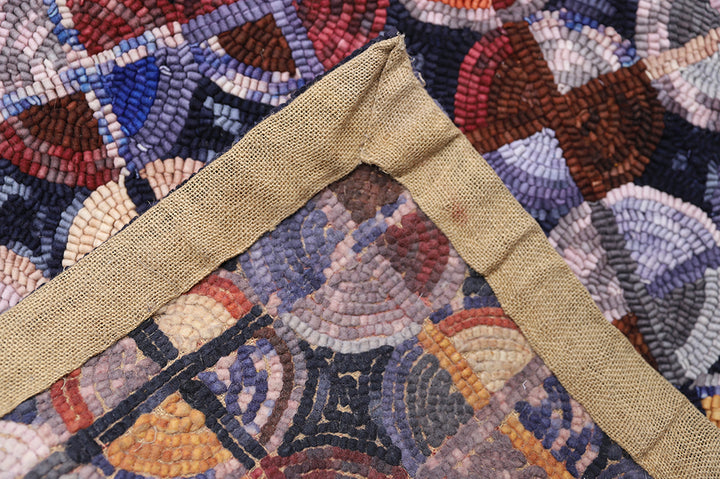 3'x5' Colorful New Hook Rug | Small Geometric Area Rug