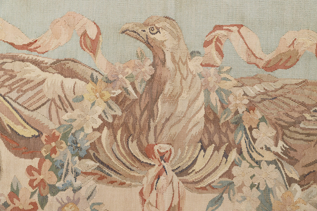 7'x11' Wool Tapestry | French Aubusson Design Wall Tapestry