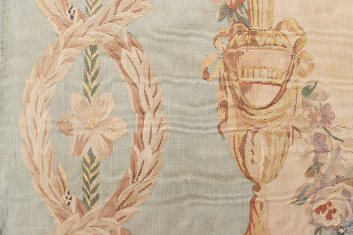 7'x11' Wool Tapestry | French Aubusson Design Wall Tapestry