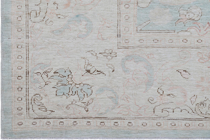 7'x18' Ariana Caucasian Blue–Beige–Pink Long Rug