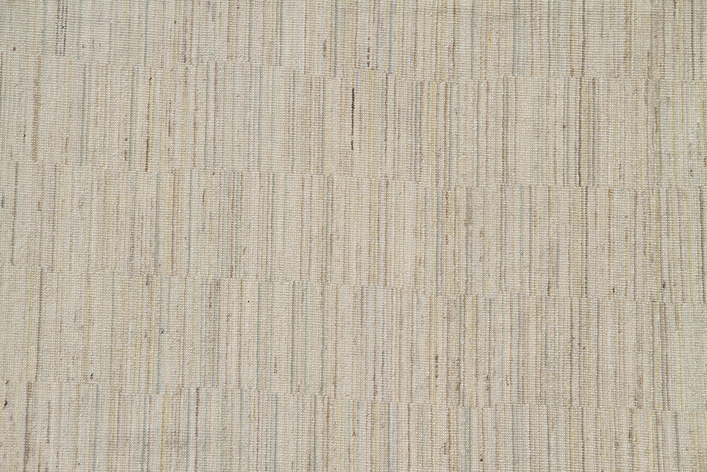 7'x10' Afghan Hand-Knotted Geometric Rug | Modern | Organic Wool Rug