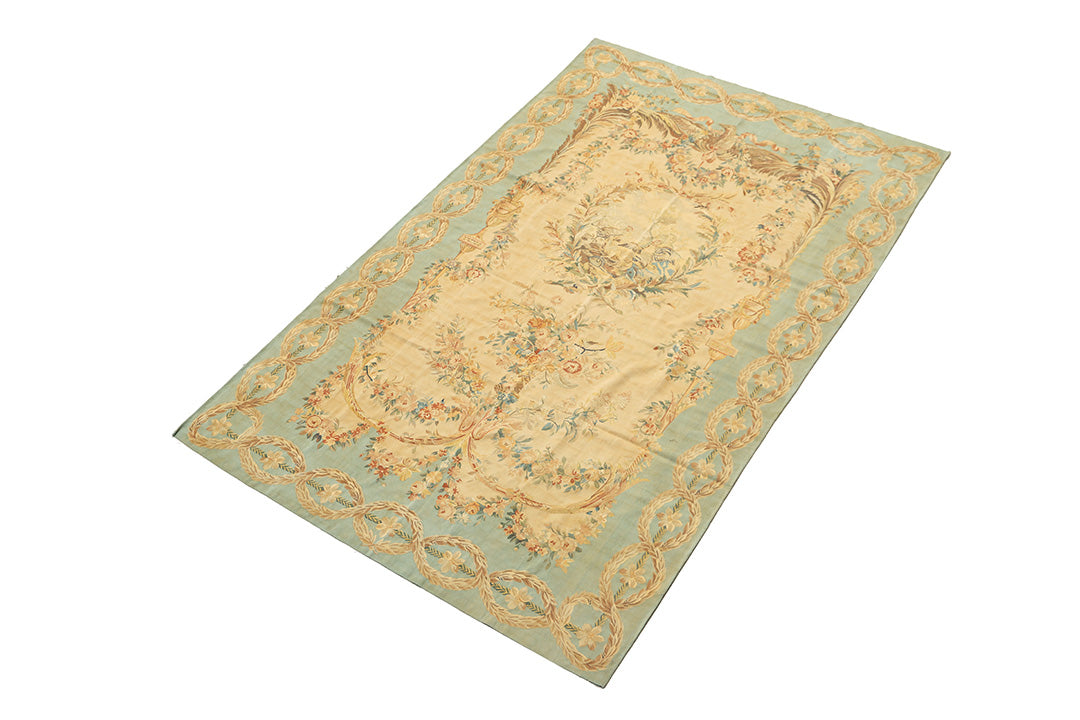 7'x11' Wool Tapestry |French Aubusson Design Wall Tapestry