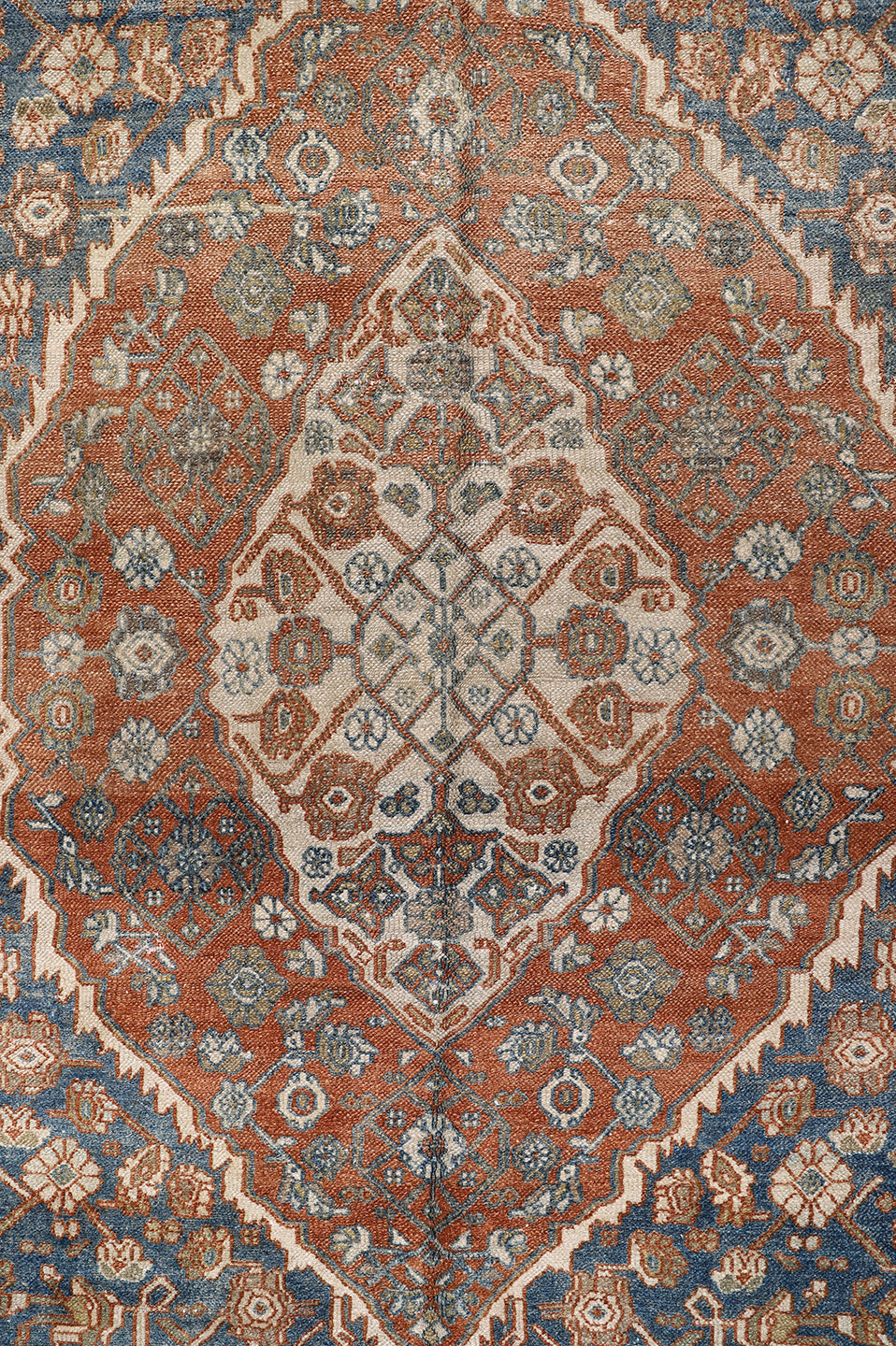 7'x12' Vintage Persian Bibikabad Rug | Hand-Knotted Rug