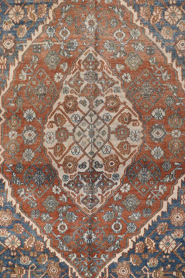 7'x12' Vintage Persian Bibikabad Rug | Hand-Knotted Rug